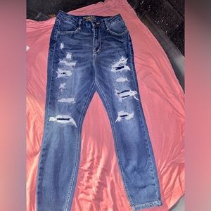 Rue 21 Curvy Blue Jeans size 12